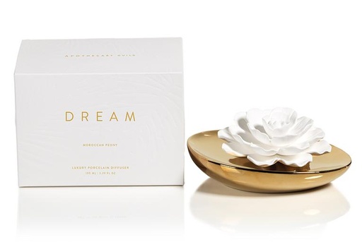 [DL02132] Dream Porcelain Flower Diffuser - Moroccan Peony