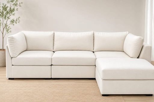[DL02181] DL HARMONY 4PC SECTIONAL-TOUCH BEIGE 
