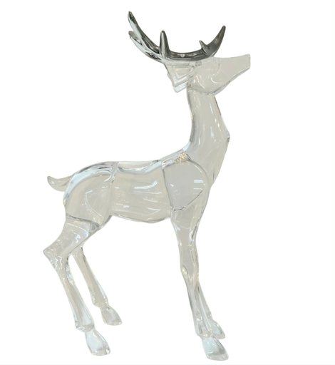 [DL02289] Acrylic Reindeer W/ Silver Antlers  