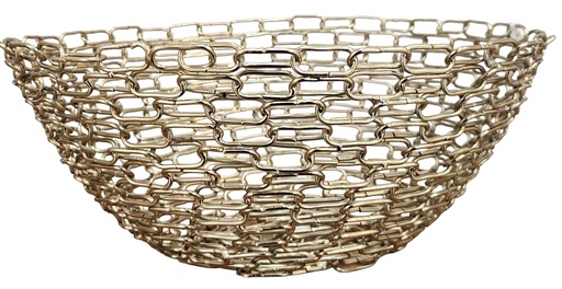 [DL02310] Gold Chain Linked Bowl Medium