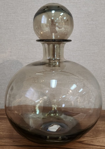 [DL02322] Round Brown Glass Bottle  