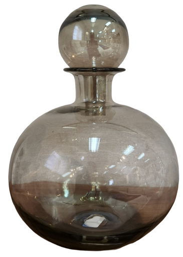 [DL02322] Round Brown Glass Bottle  