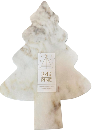 [DL02323] Marble Christmas Tree Shaped Cheese Board 
