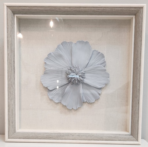 [DL02332] Blue 3D Floral Shadow Box  