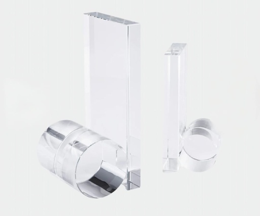 [DL02352] 6" Rolled Crystal Bookend 