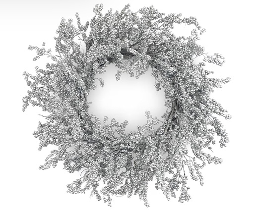[DL02381] Crystal Silver Wreath 