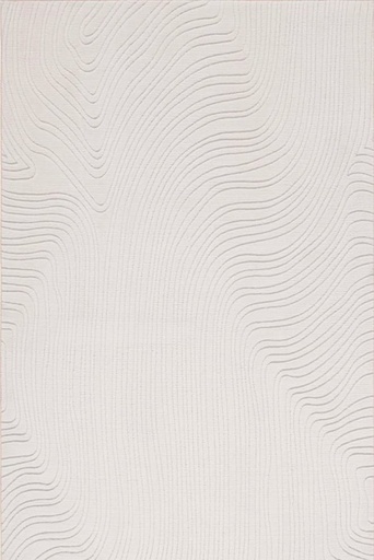 [DL02455] Derenik Ivory Washable Abstract Rug 6x9