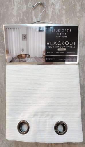 [DL02473] 4 pk White Blackout Curatin Panels 