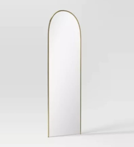 [DL02507] Large Gold Standing Arch Mirror 