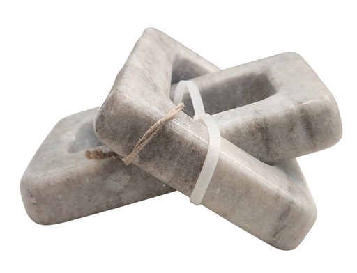 [DL02580] Brown Marble Chain Link Orb 