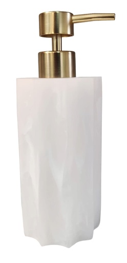 [DL02616] Kassatex White Frosted Soap Dispenser  