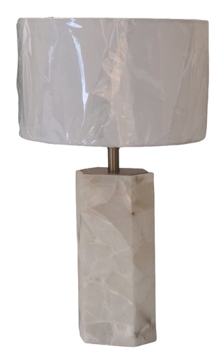 [DL02629] Tahari Alabaster Stone Base Lamp 