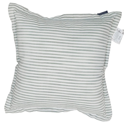 [DL02632] Brooks Brothers Green & White Striped Fade Pillow 