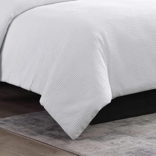 [DL02649] Vera Wang Textured Queen Comforter Set- Off White 