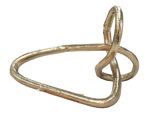 [DL02675] Gloss Gold Abstract Knot Metal Sculpture  