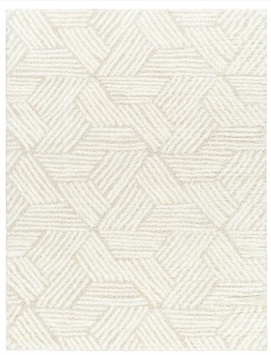 [DL02684] 6.7 x 9 Becki Owens Cloudy Striped Pattern Area Rug 