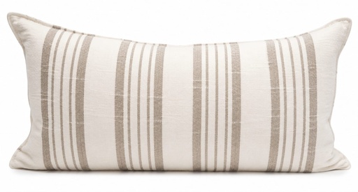 [DL02691] Cream and Brown Striped Lumbar  