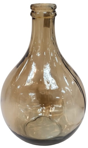 [DL02696] Brown Glass Vase -Lg