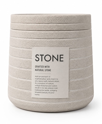 [DL02704] Natural Stone Ribbed Bathroom Organizer 