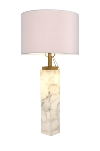 [DL02800] Hexagonal Alabaster Stone Base Lamp
