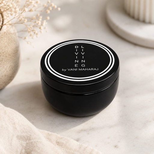 [DL00511] DL MEDIUM BLACK CANDLE