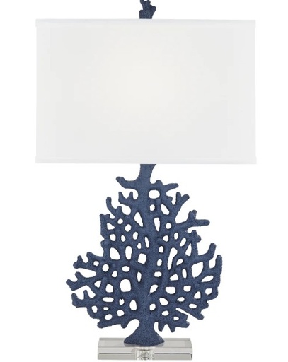 [DL00339] KAHALA CORAL TABLE LAMP NAVY