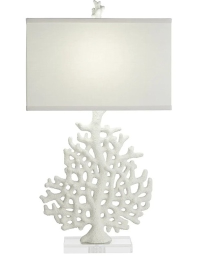 [DL00642] KAHALA CORAL TABLE LAMP WHITE