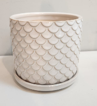 [DL00727] 6" SCALY CERAMIC PLANTER
