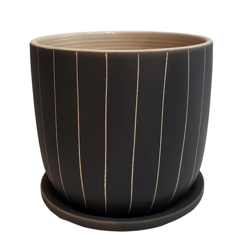 [DL00732] 6" STRIPES PLANTER