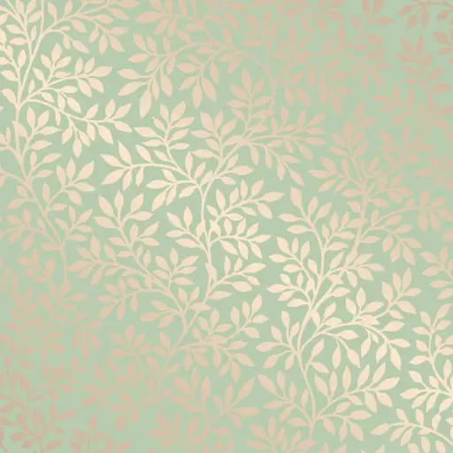 [DL00372] VINTAGE VINE VICTORIAN TEAL VINES WALLPAPER