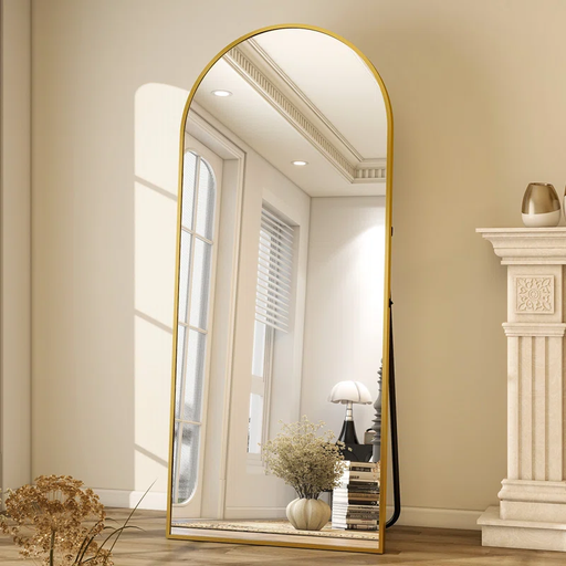 [DL00040] GOLD ARCH MIRROR - GOLD 58" X 18"