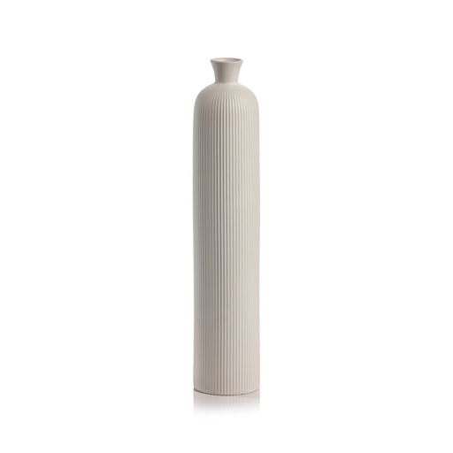 [DL00148] KIHOKU TALL CERAMIC VASE - WHITE