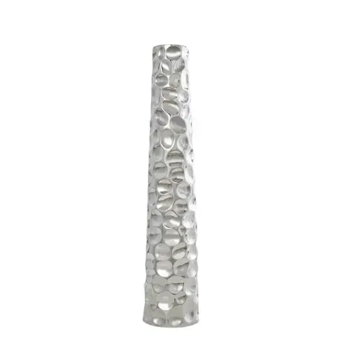 [DL01044] CERAMIC FLOOR VASE - SILVER