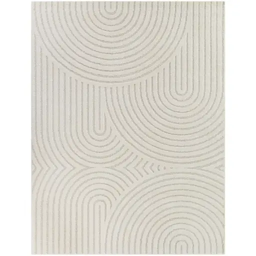 [DL01046] CREAM GEOMETRIC RUG - 8X10'