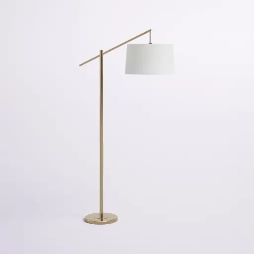 [DL01087] 69" TASK FLOOR LAMP - PLATED GOLD 