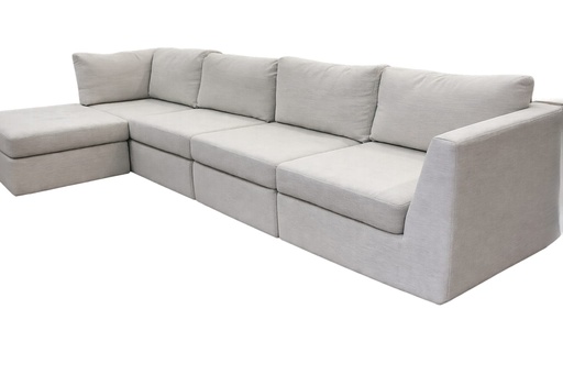 [DL01227] DL HARMONY 5PC SECTIONAL - SHAMBALA CREAM