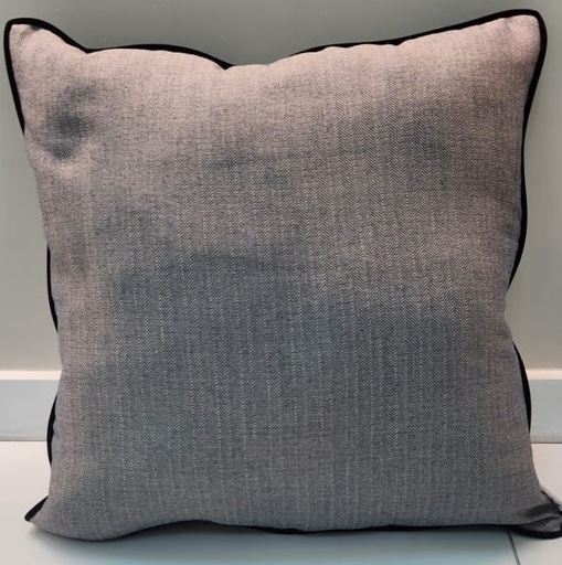 [DL01231] 20X20" NAVY HERRINGBONE PILLOW